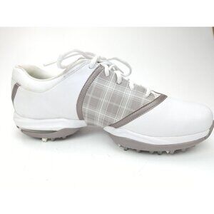 Nike Air Interchangeable White Leather Golf Shoes Women's 549576-102 Size 10